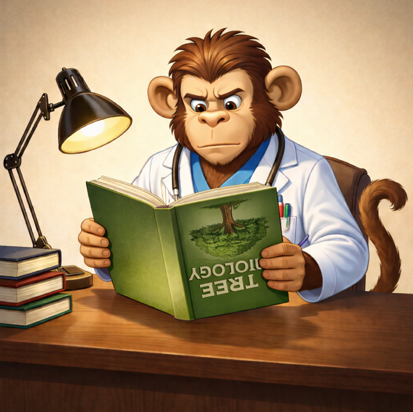 Monkey Reading At Desk Monkey Reading At Desk